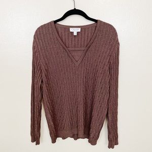 St. John Sport Cable Knit Sweater - Size P (Small)